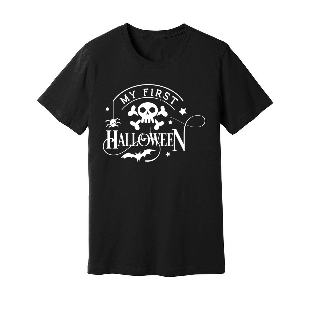 My first Halloween   white Unisex Jersey Tee