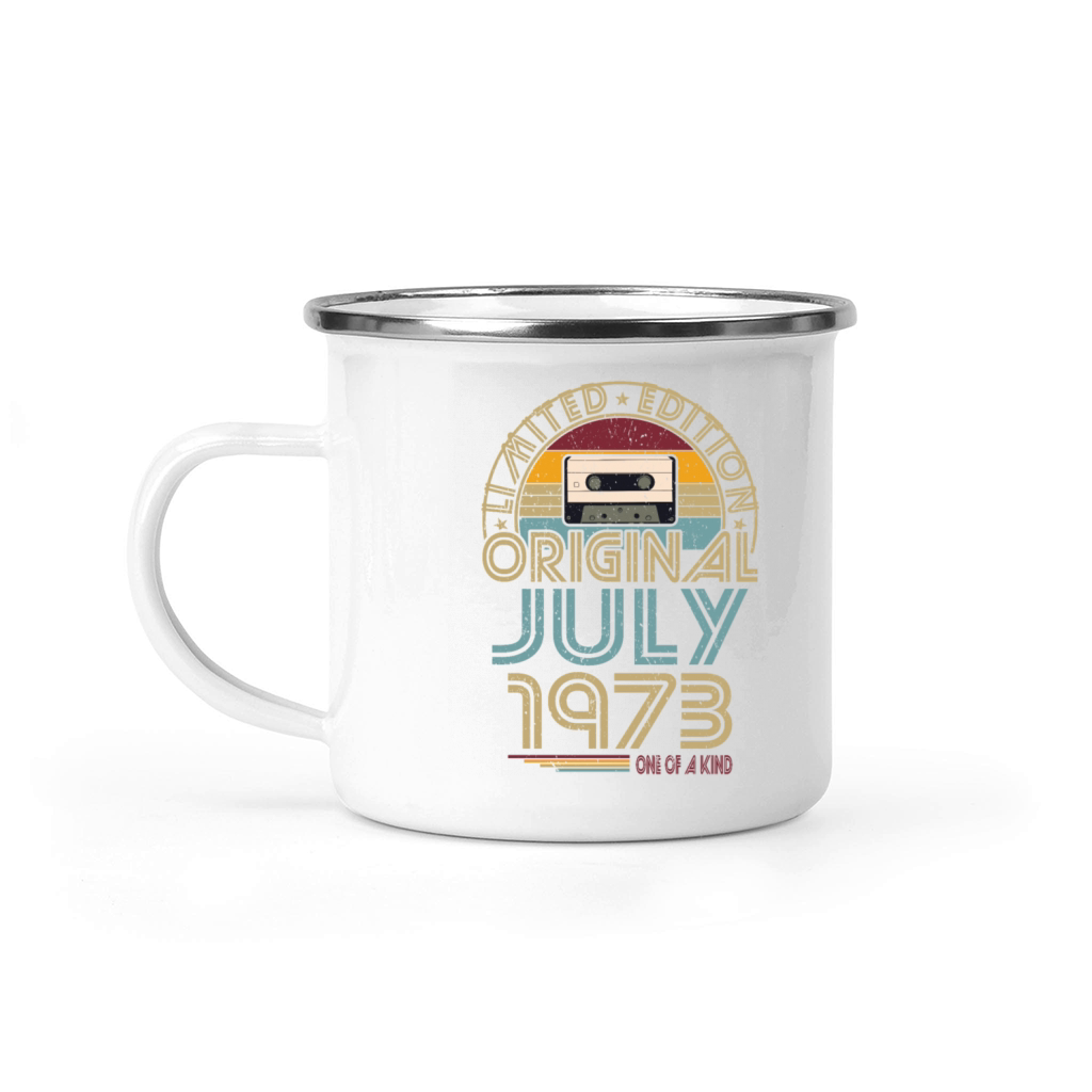 50th birthday july 1973 original 1973 Camping Mug