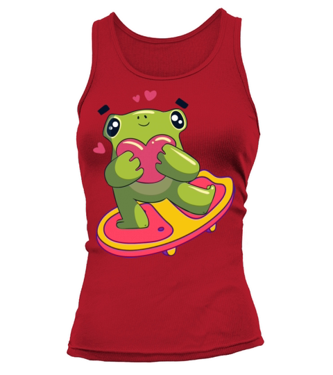 Skateboarding Frog Tank top Woman
