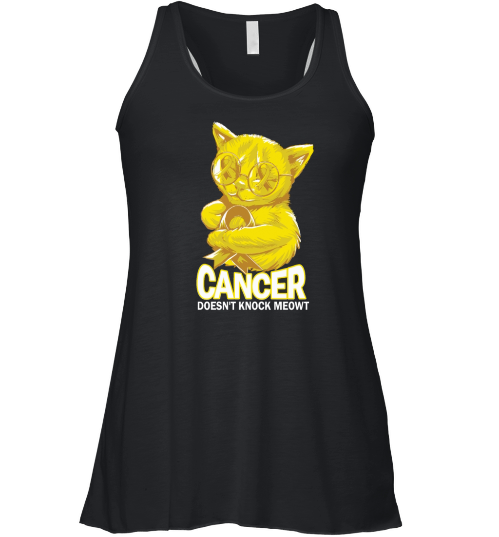 Cancer Doesnt Knock Bladder Cancer Women's Flowy Tank Top