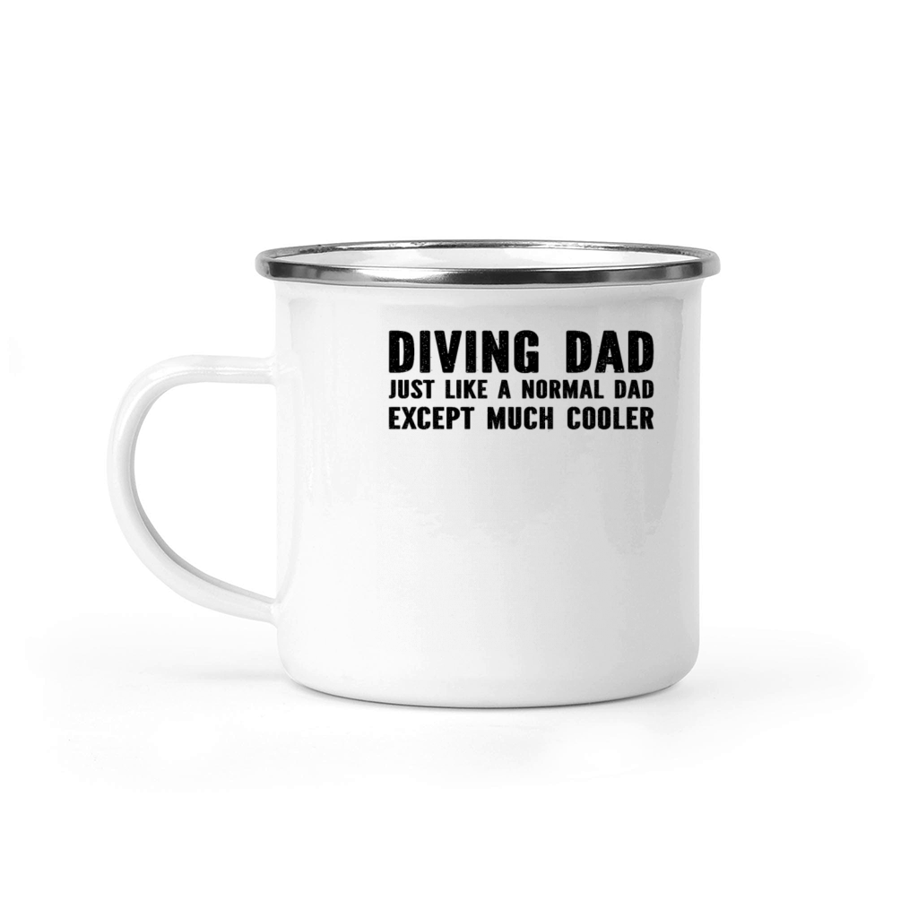 Diver Dad Underwater Diving Dad Camping Mug