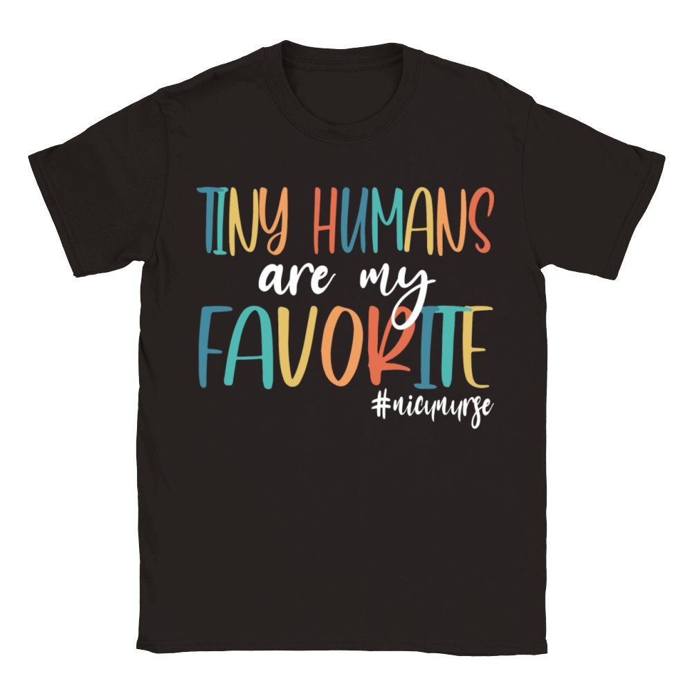 Tiny Humans Are My Favorite Nicu Nurse Classic Kids Crewneck T-shirt