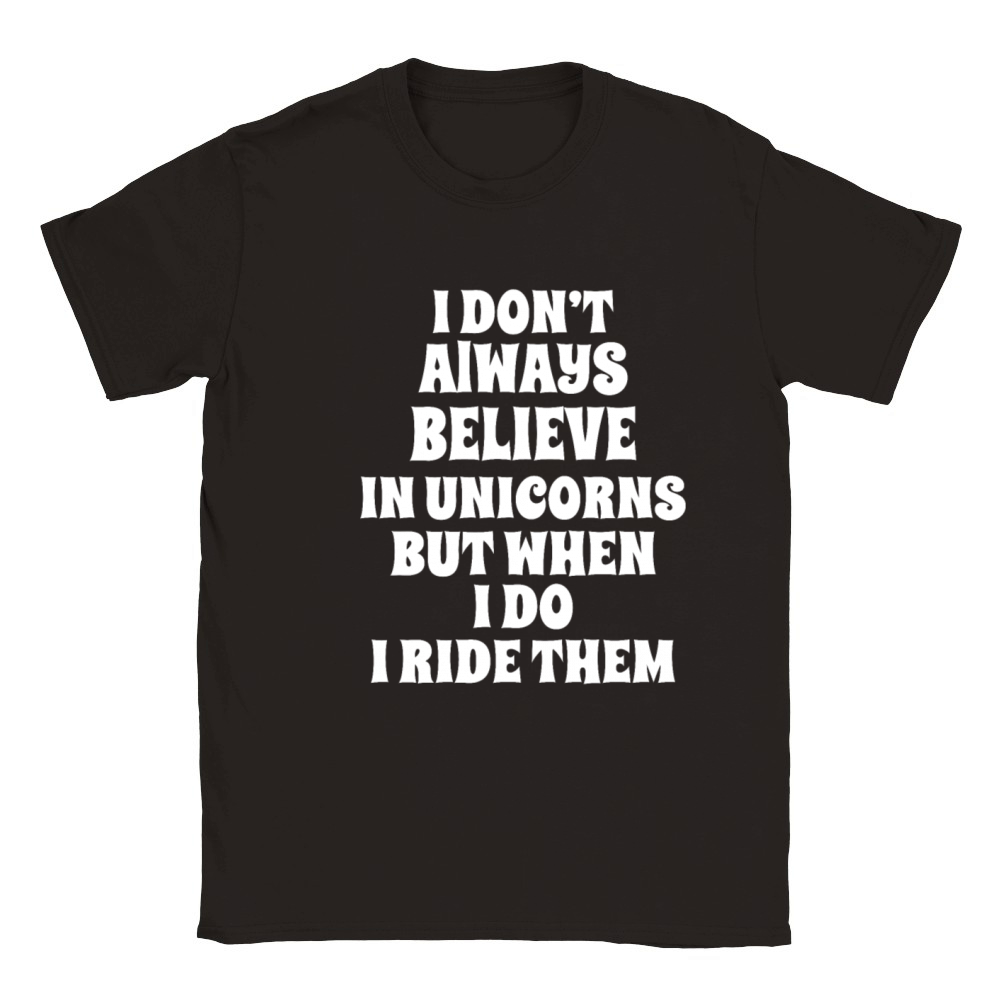 Unicorn Funny Shirt Classic Kids Crewneck T-shirt