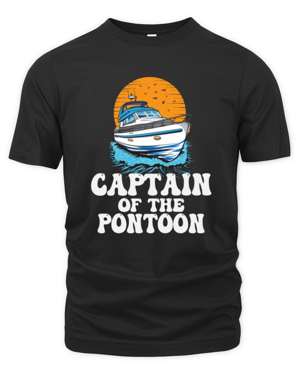 Captain Of The Pontoon Motorboat Owner Lake Life Organic Unisex T-shirt
