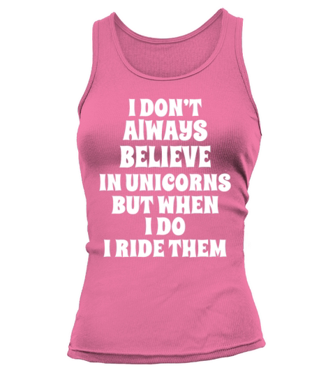 Unicorn Funny Shirt Tank top Woman