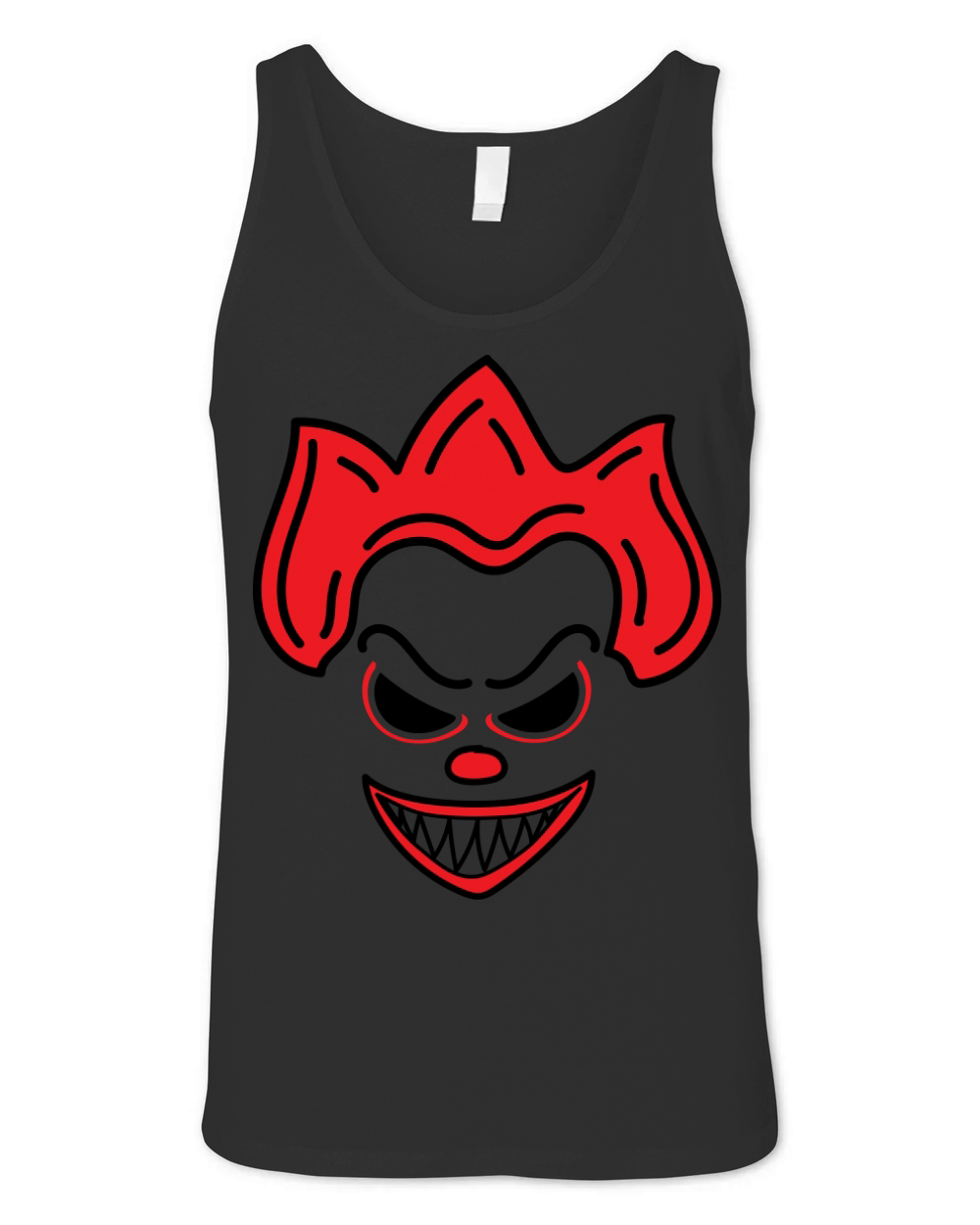 Halloween face 11 Unisex Jersey Tank
