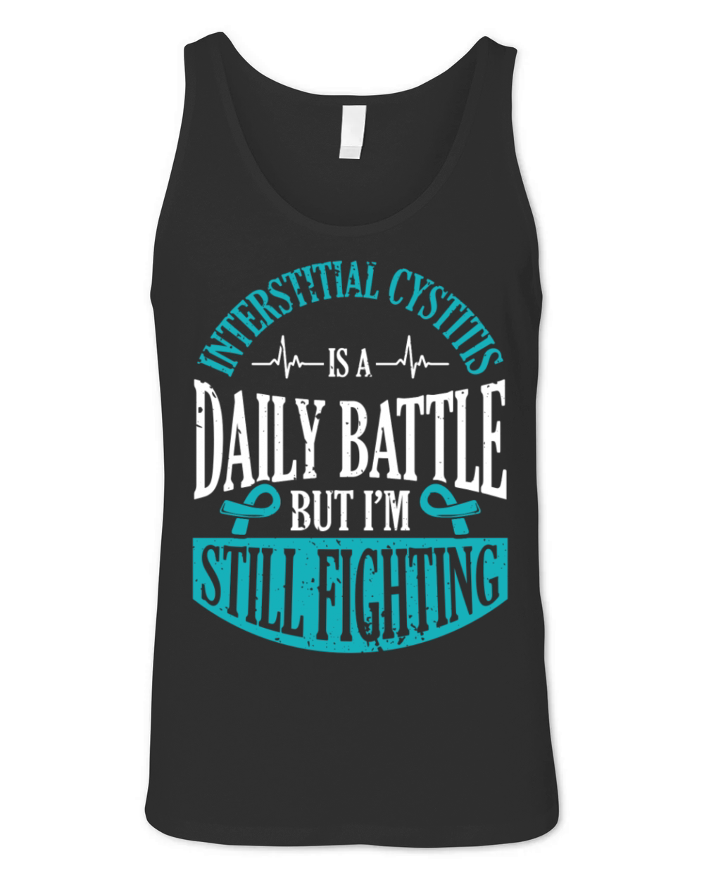 Interstitial Cystitis Is A Daily Battle Pelvic Unisex Jersey Tank