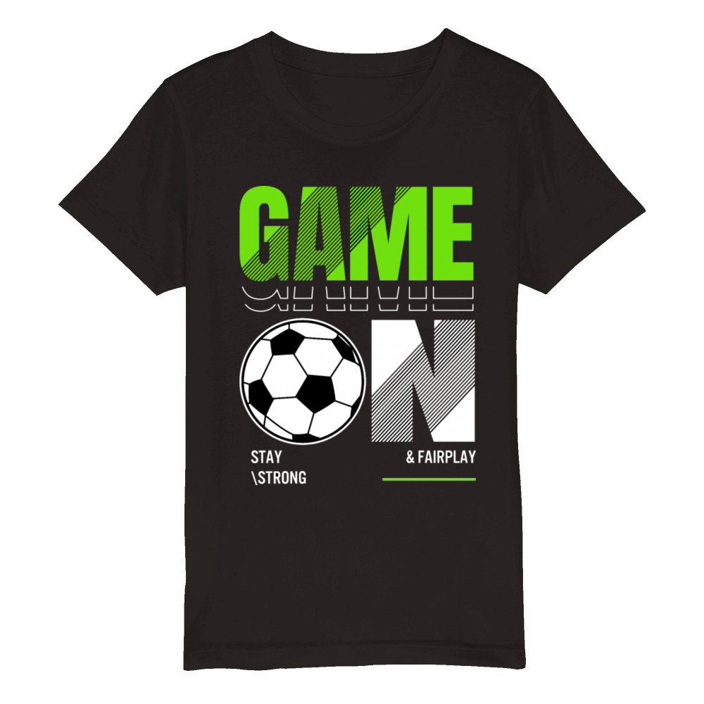 Football typography for print t shirt Organic Kids Crewneck T-shirt