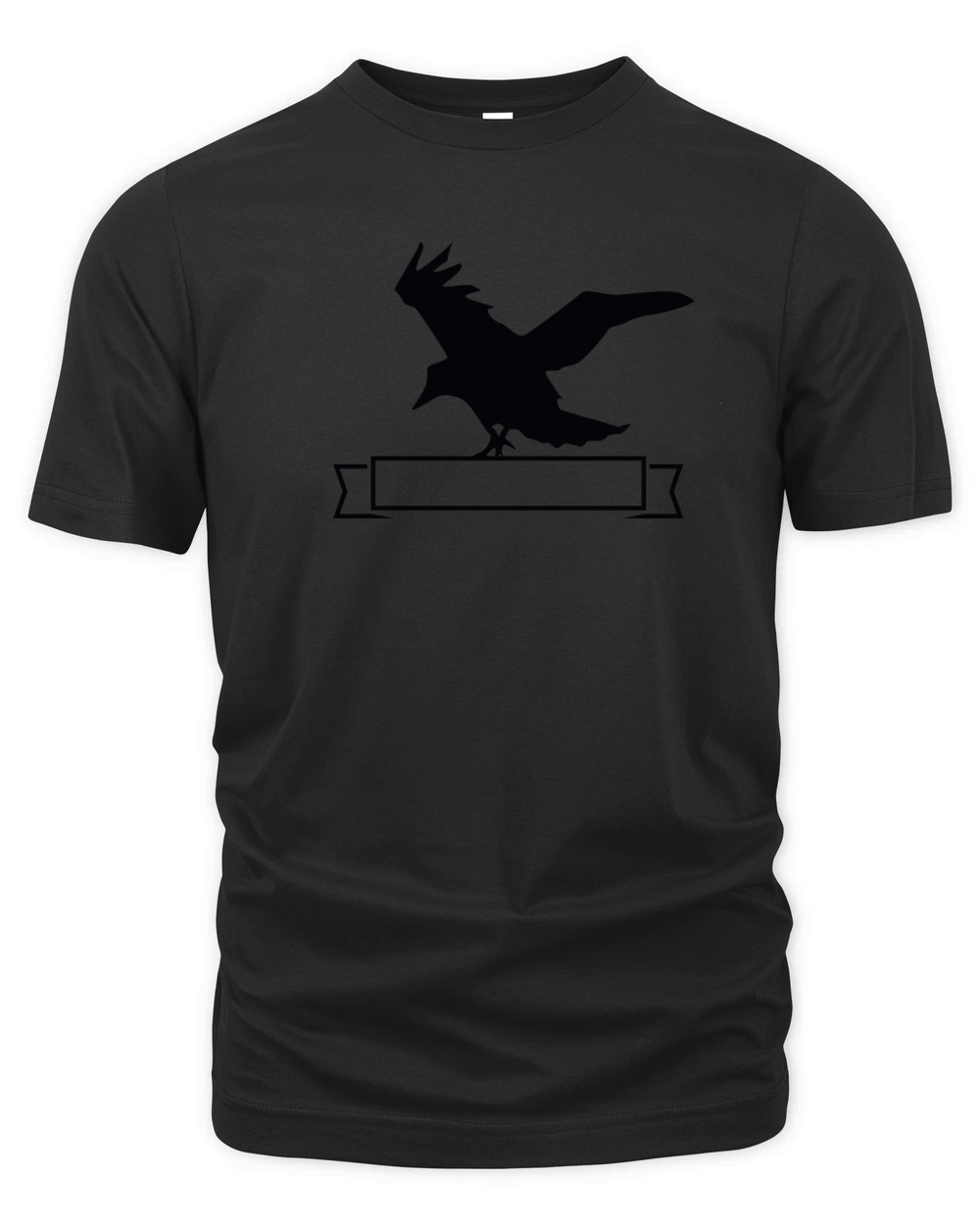 HALLOWEEN BADGE CROW FLY Organic Unisex T-shirt