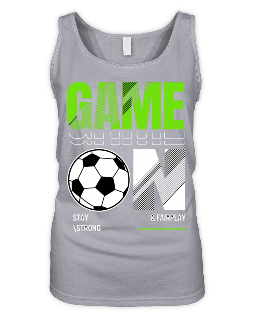 Football typography for print t shirt Organic Women's Tank Top