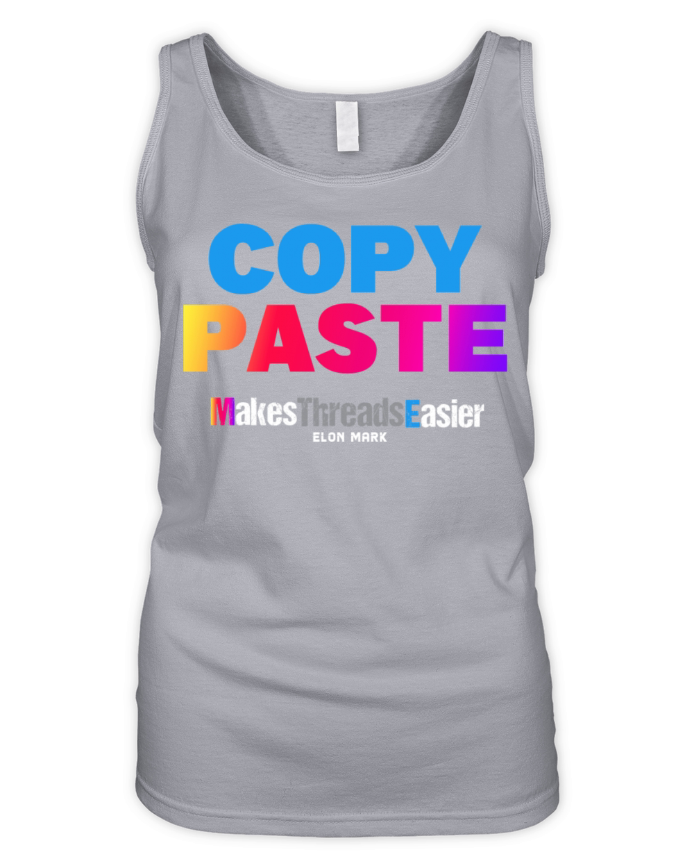 Funny Elon Mark Copy Paste Threads T-Shirt Organic Women's Tank Top
