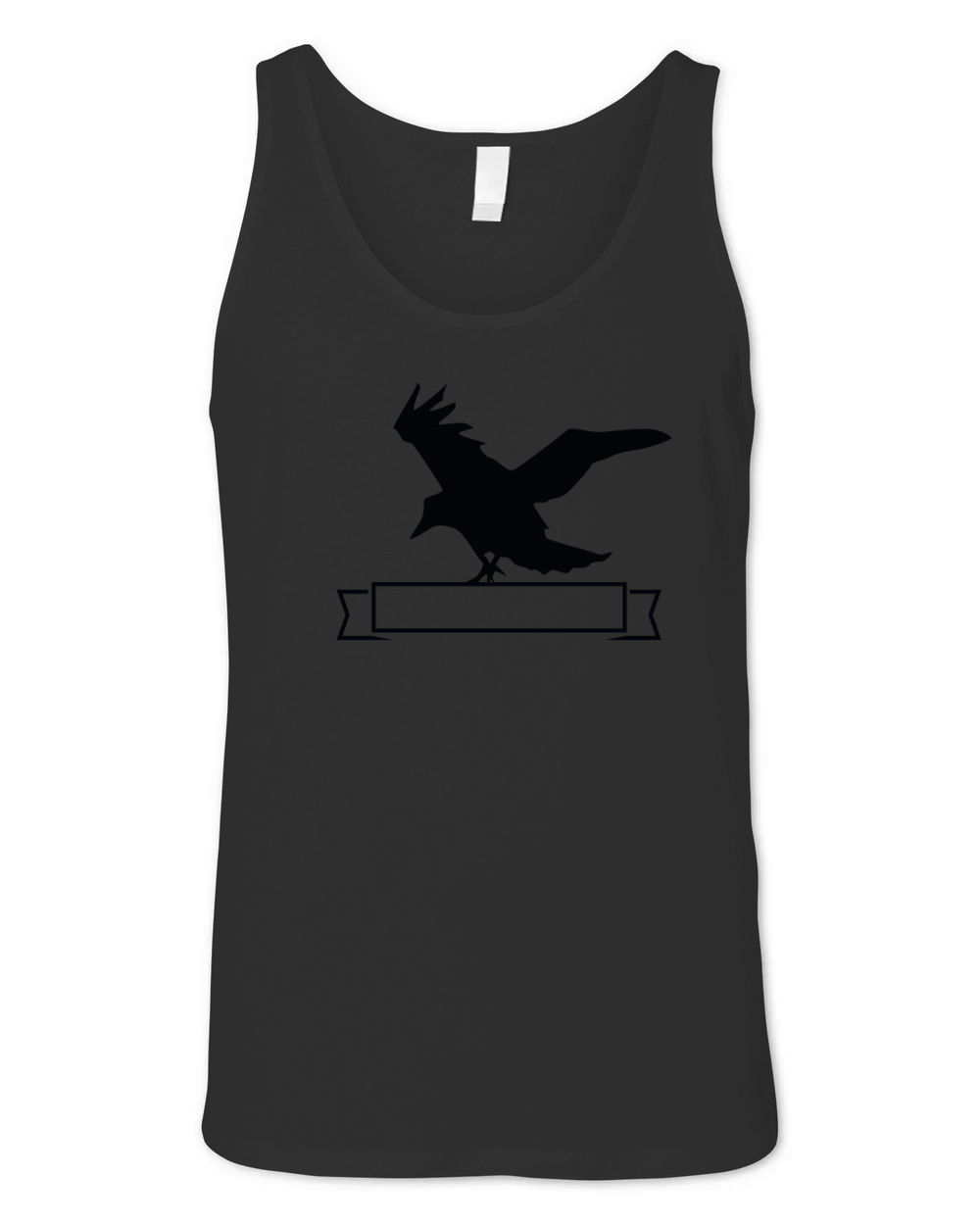 HALLOWEEN BADGE CROW FLY Unisex Jersey Tank