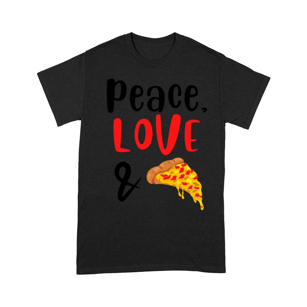 Peace Love and Pizza Slice Comfort T-shirt