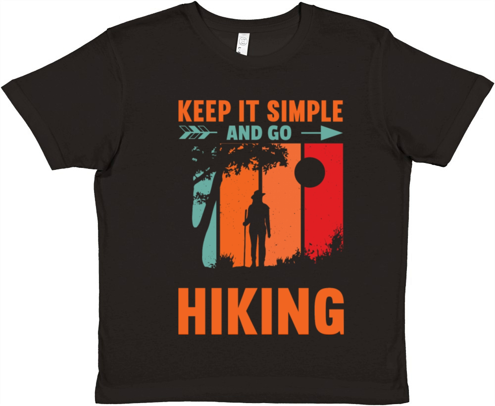 Hiking Mountains Nature Outdoor Therapy Premium Kids Crewneck T-shirt