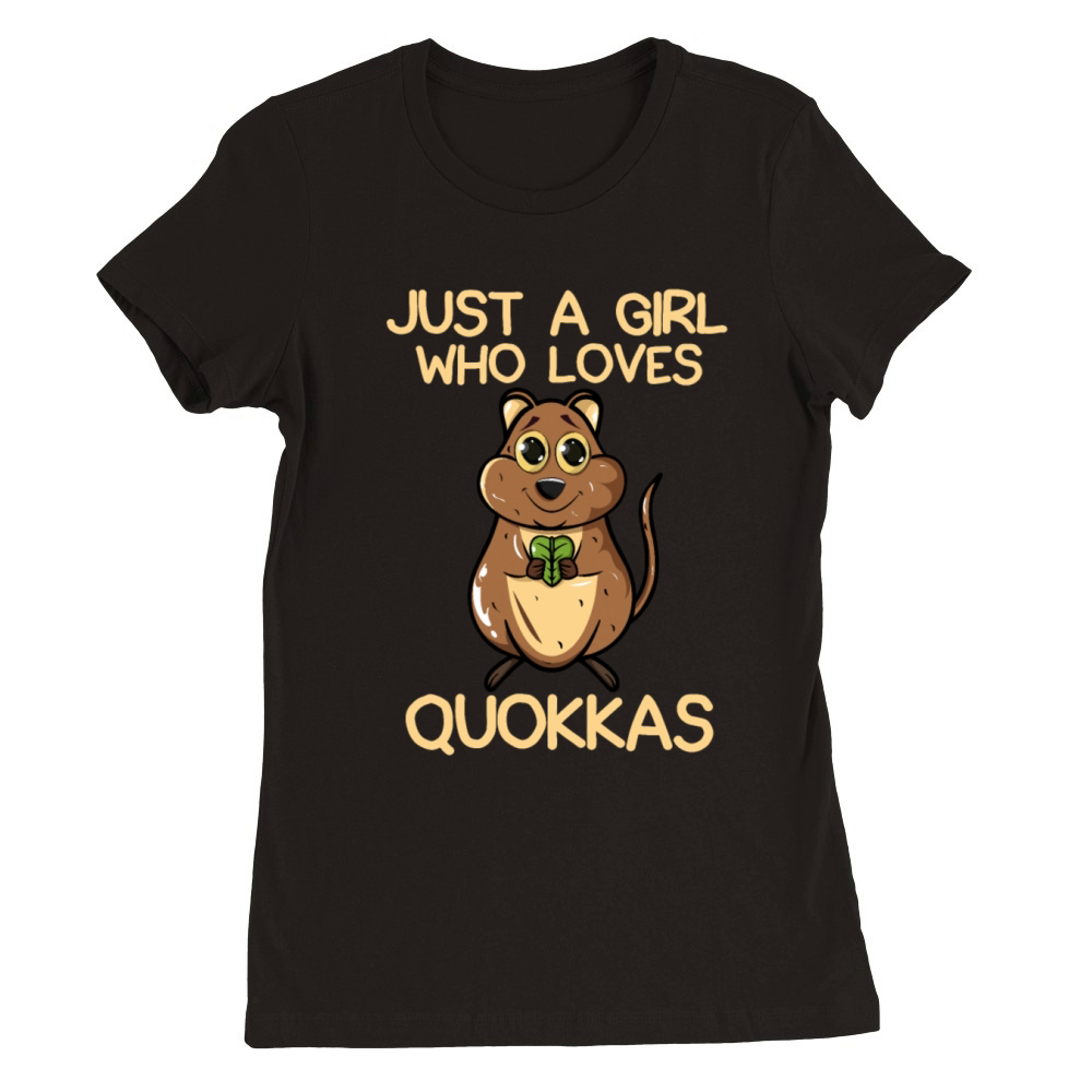 Just A Girl Who Loves Quokkas 2 Premium Womens Crewneck T-shirt