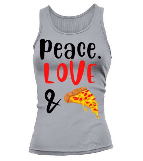 Peace Love and Pizza Slice Tank top Woman
