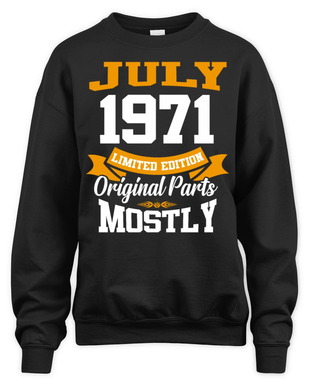 July 1971 Vintage Birthday Present Unisex Premium Crewneck Sweatshirt