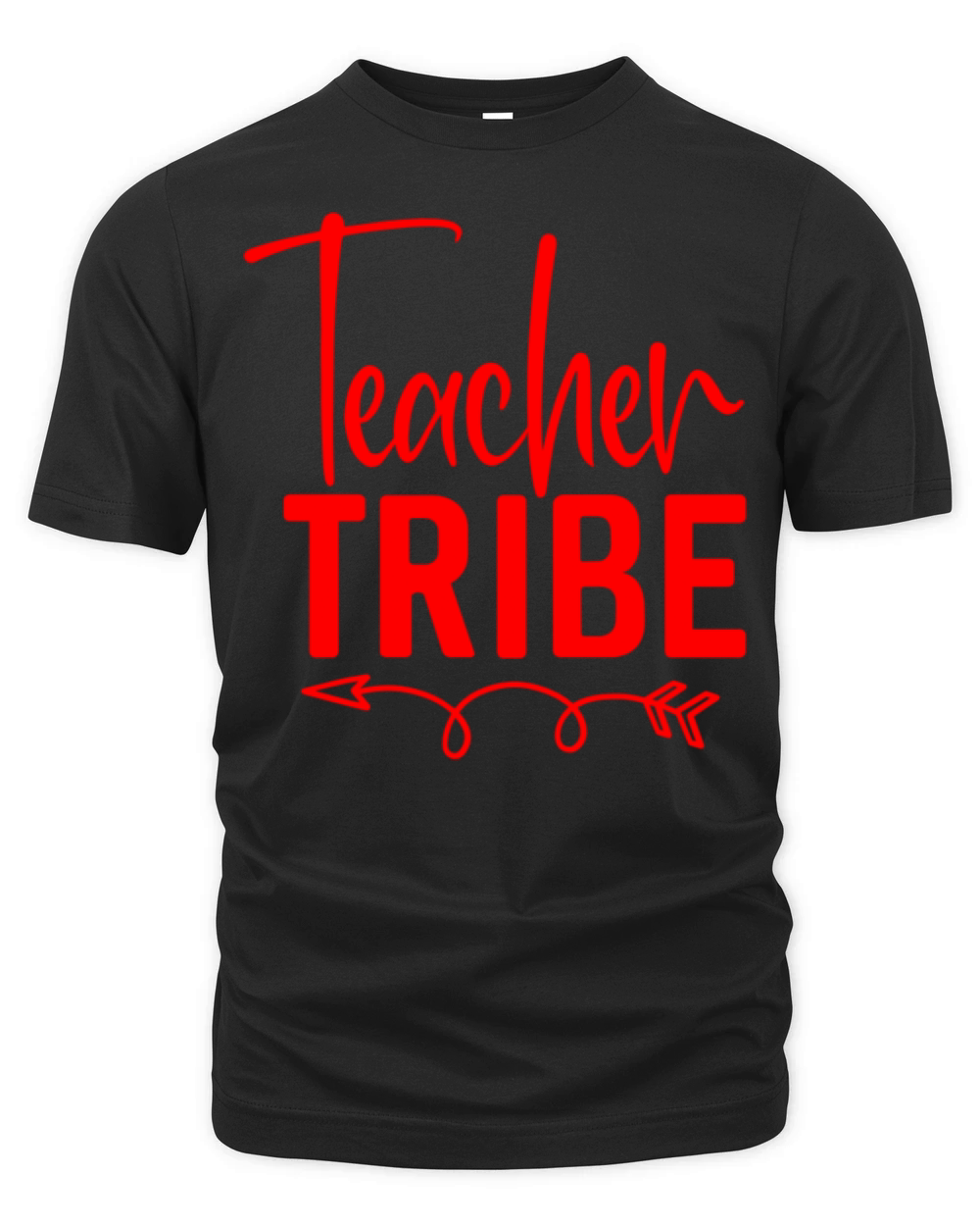 Red Quote Teacher Tribe Organic Unisex T-shirt