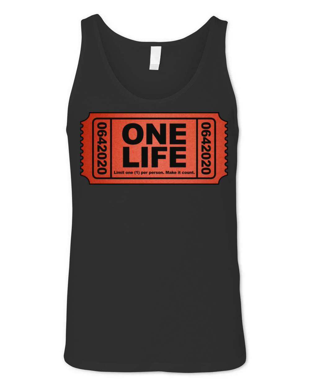 One Life Raffle Ticket Unisex Jersey Tank