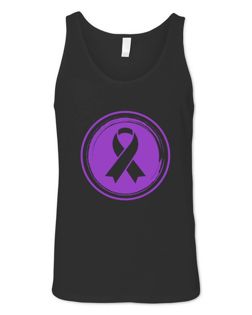 Purple Ribbon Epilepsy Awareness Unisex Jersey Tank