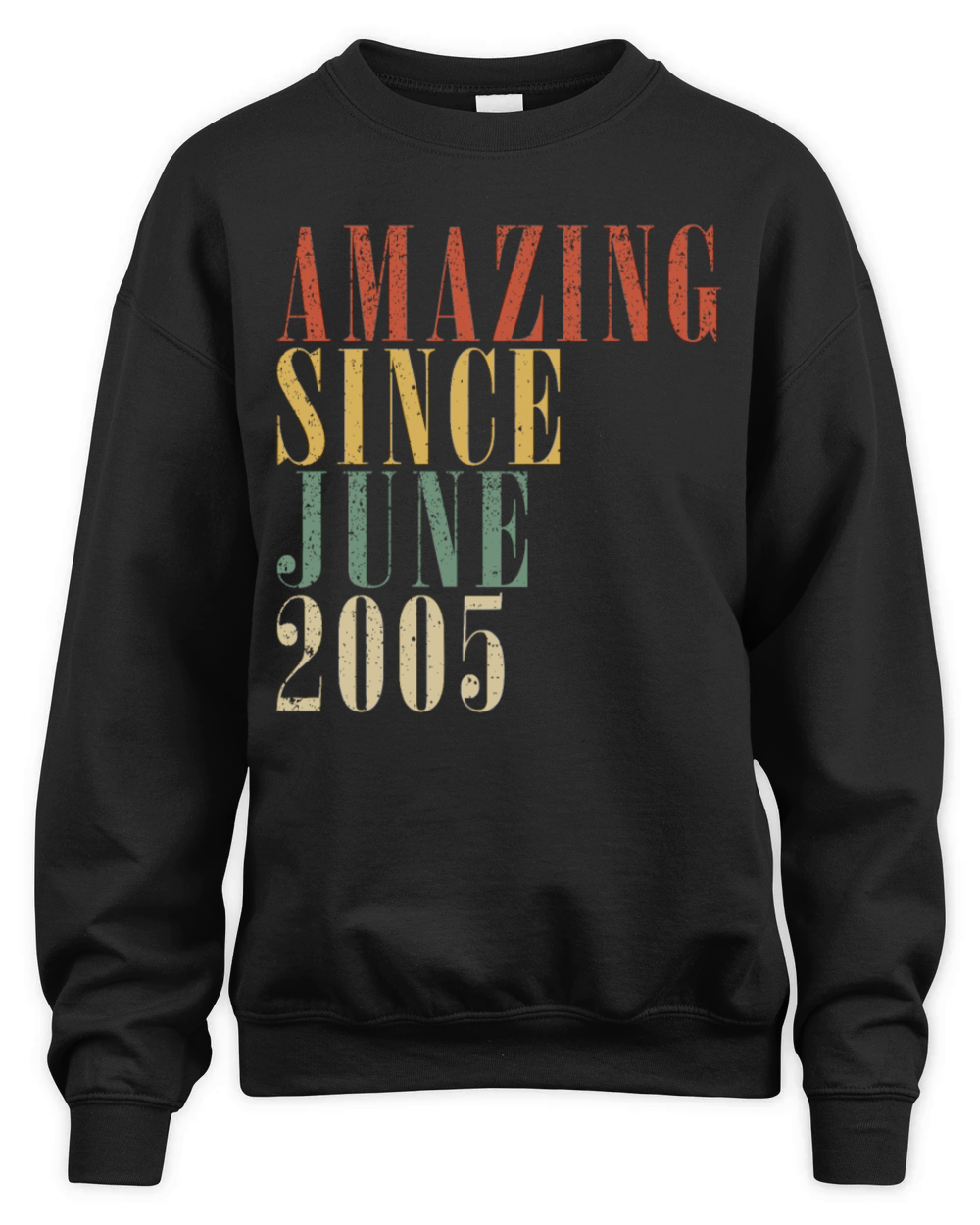 18th birthday man original June vintage 2005 Unisex Premium Crewneck Sweatshirt