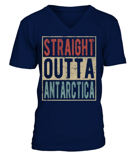 Straight outta Antarctica V-Neck T-shirt