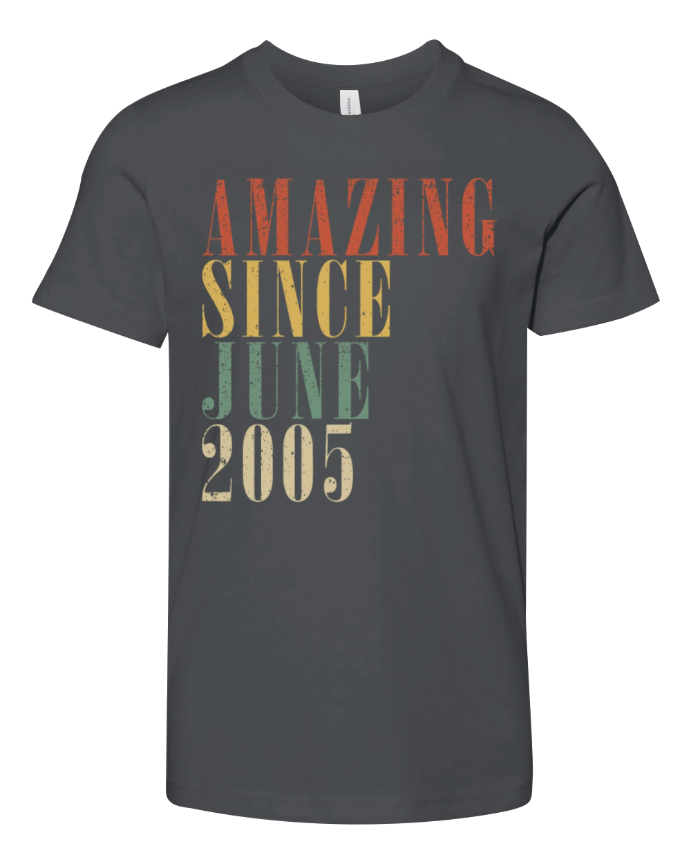 18th birthday man original June vintage 2005 Youth Unisex Jersey Tee