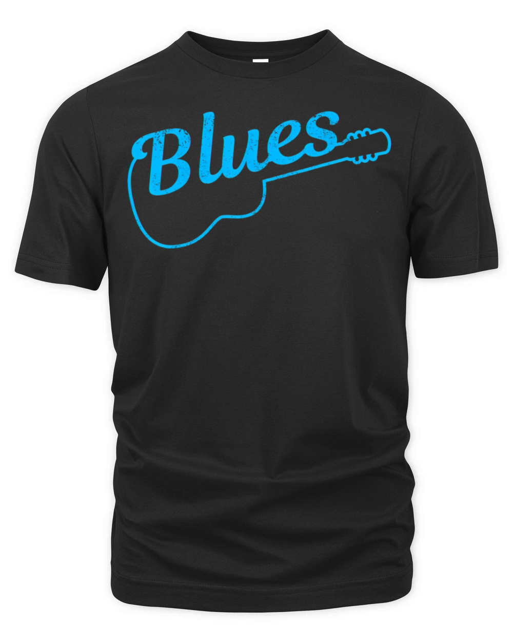 Blues Music Guitar Player Guitarist Vintage Organic Unisex T-shirt