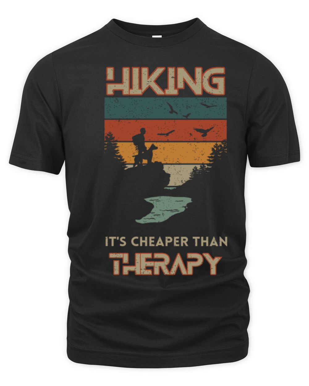Hiking vintage retro Organic Unisex T-shirt