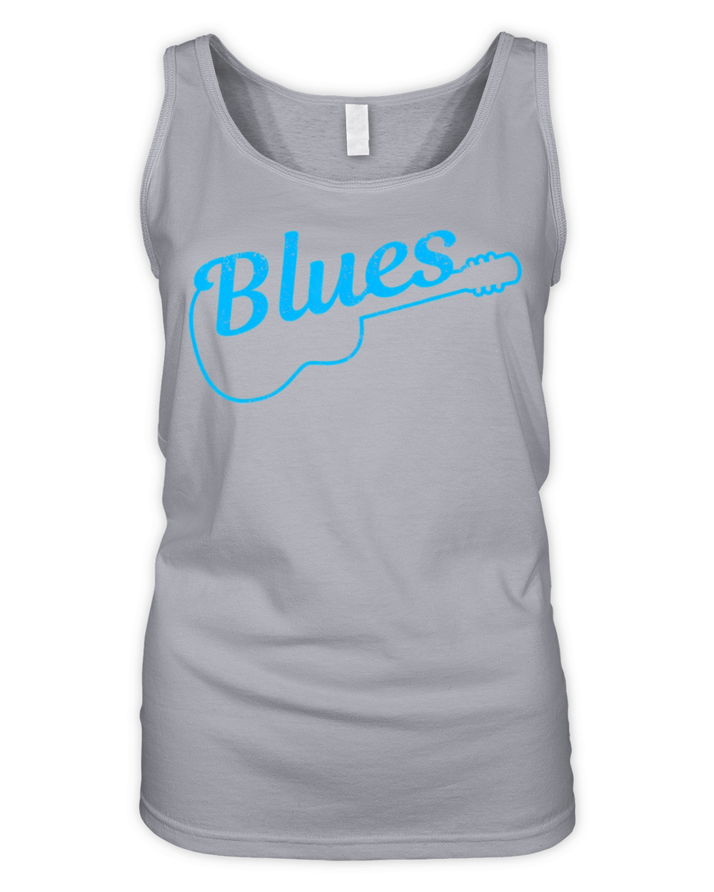Blues Music Guitar Player Guitarist Vintage Organic Women's Tank Top