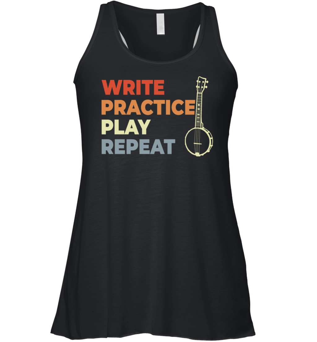 Vintage Banjo Motivation Women's Flowy Tank Top