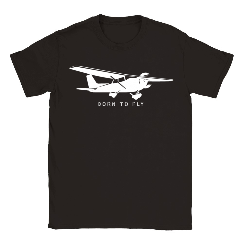 Airplane Born to Fly - Single Engine Prop C172 Classic Kids Crewneck T-shirt
