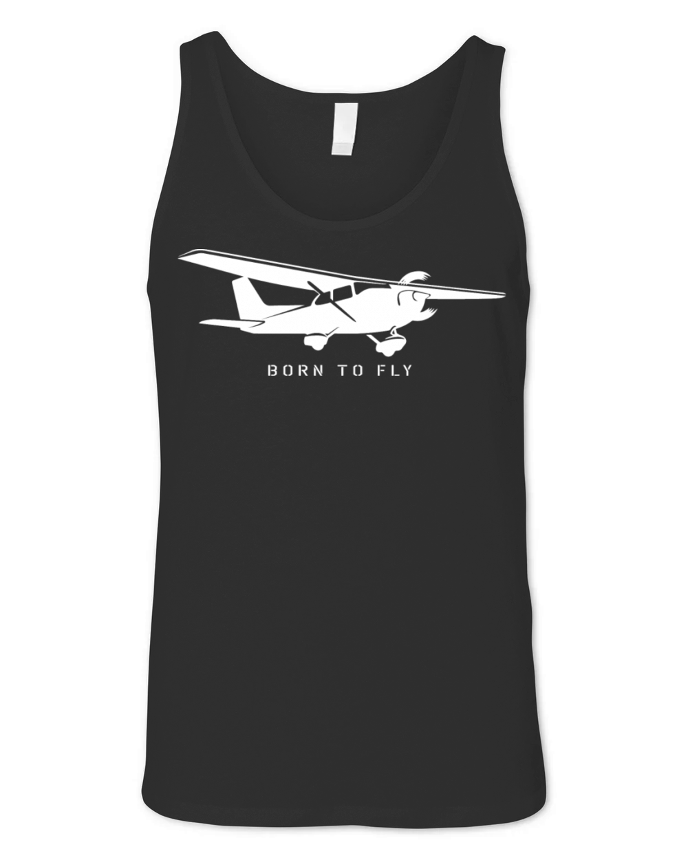 Airplane Born to Fly - Single Engine Prop C172 Unisex Jersey Tank