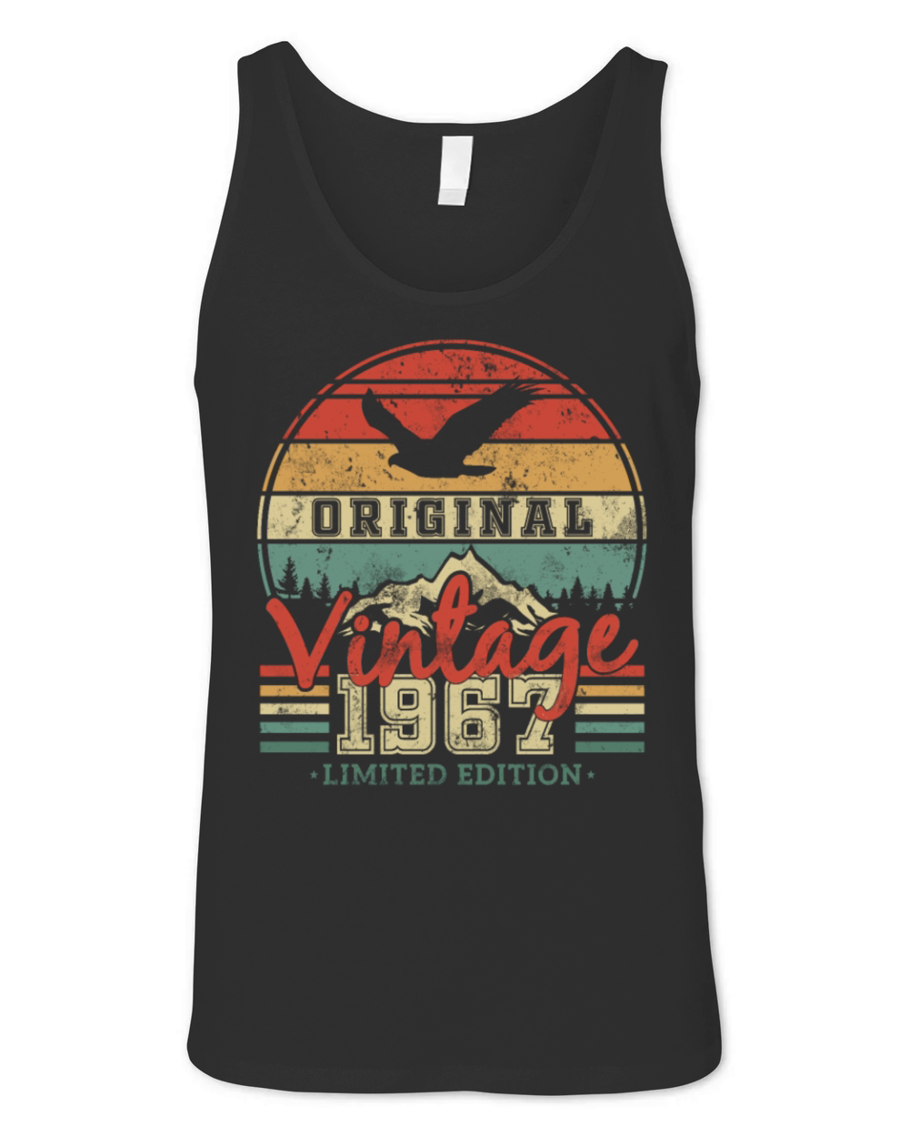 Vintage 1967 Birthday Gift Unisex Jersey Tank