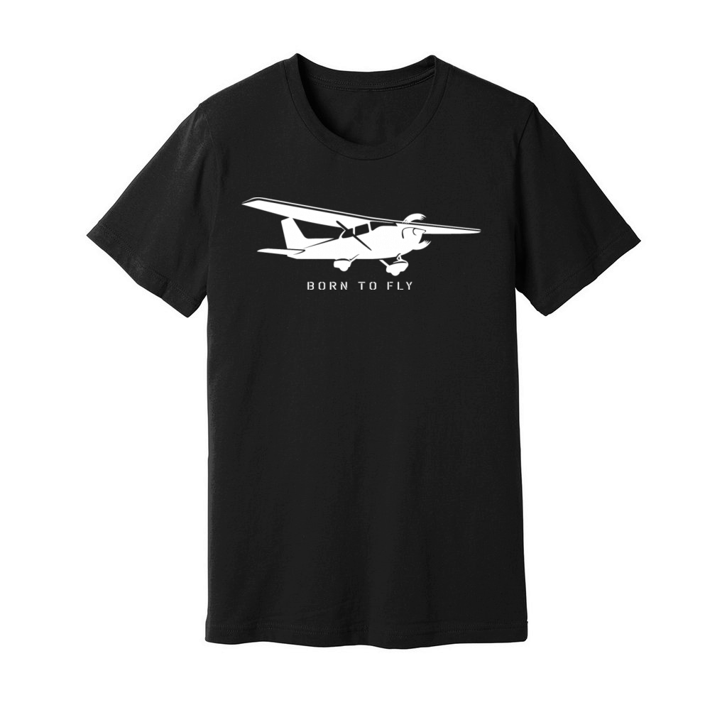 Airplane Born to Fly - Single Engine Prop C172 Unisex Jersey Tee