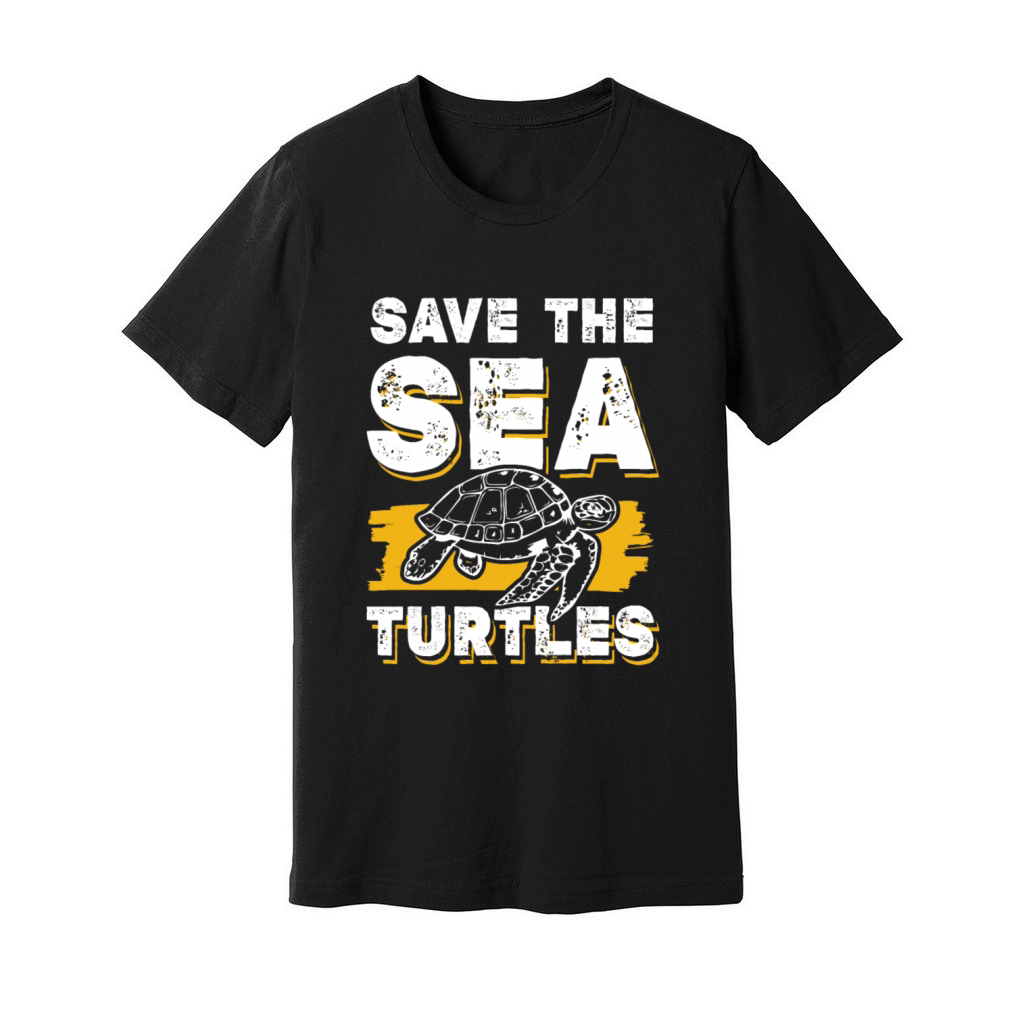 save the ocean turtle Unisex Jersey Tee