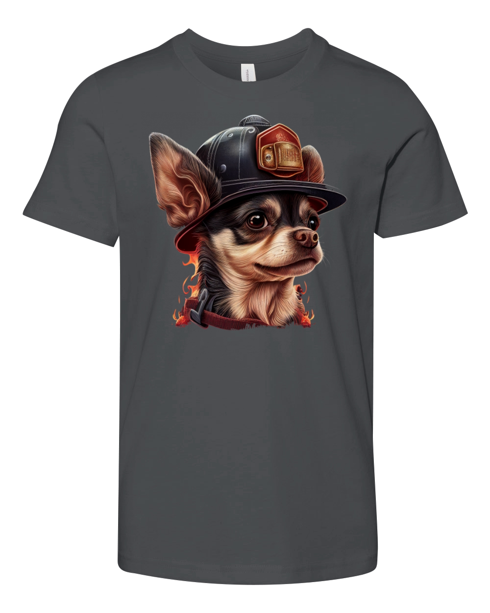 Chihuahua - Firefighter Fireman Cool Dog Men Hat Youth Unisex Jersey Tee