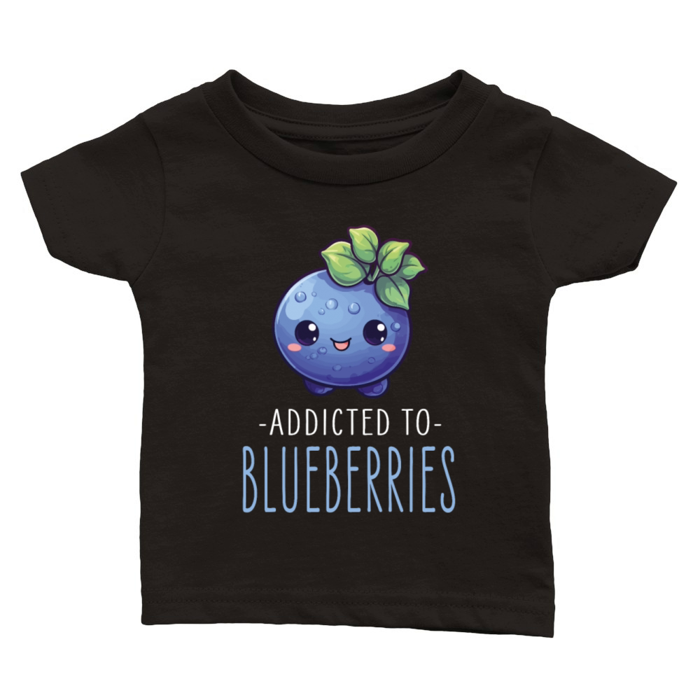 Blueberries Kawaii Classic Baby Crewneck T-shirt