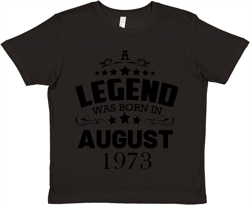 A legend was born in August 1973 Premium Kids Crewneck T-shirt