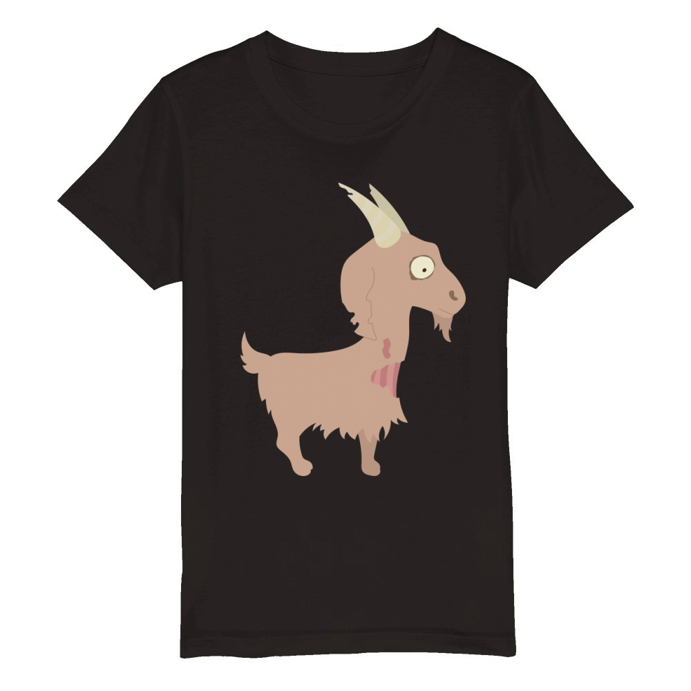 Zombie Goat Skull Halloween Funny Cute Costume Gift Organic Kids Crewneck T-shirt