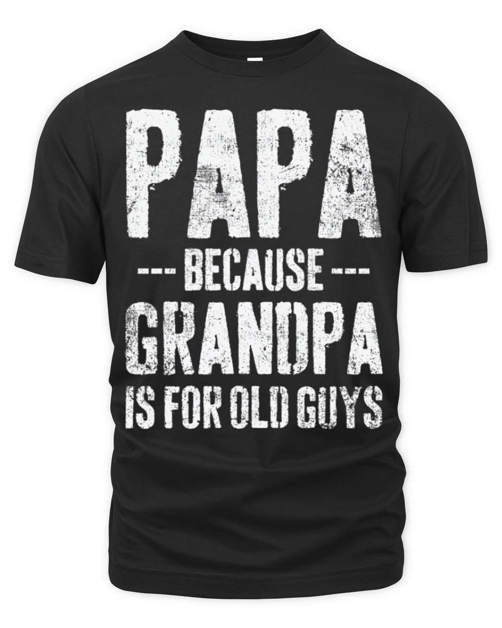 Papa Grandpa Grandfather Father s Day Vintage Organic Unisex T-shirt