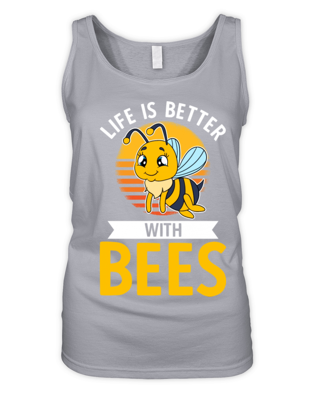 Life Is Better With Bees Organic Women's Tank Top