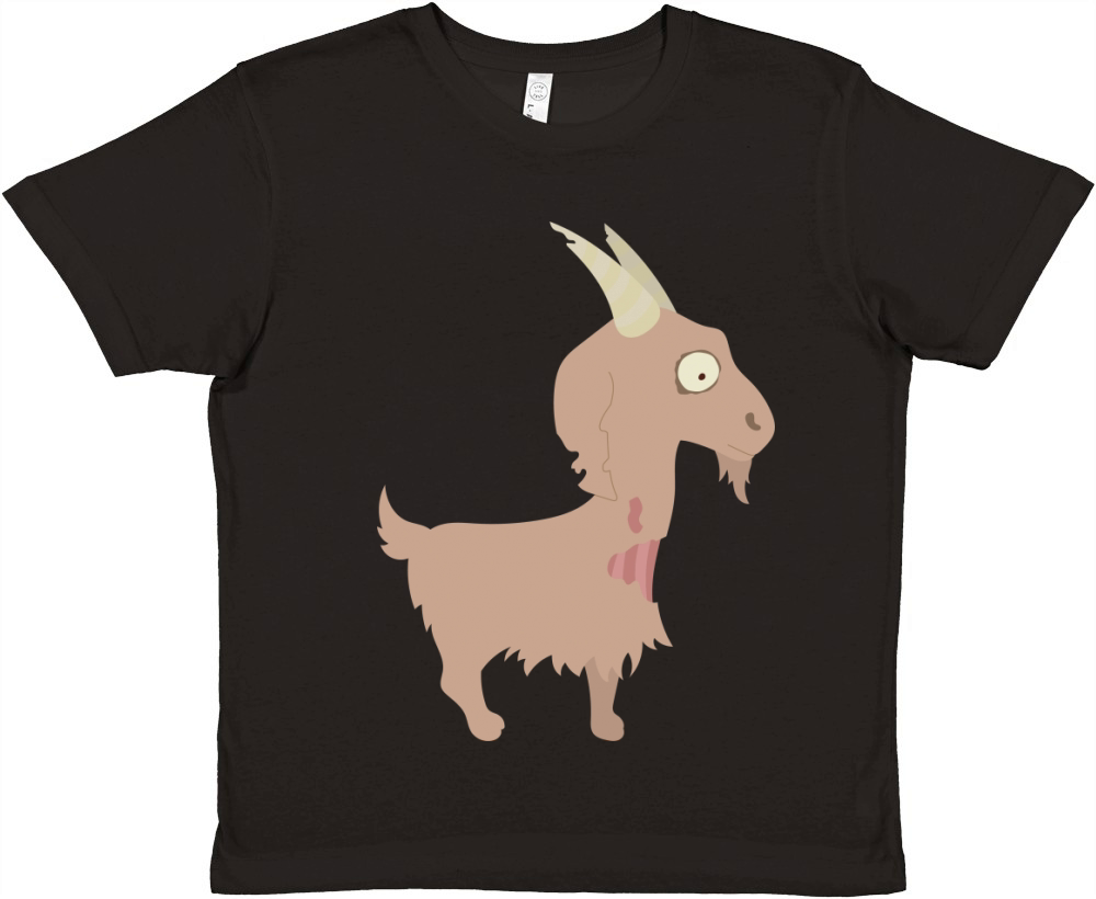 Zombie Goat Skull Halloween Funny Cute Costume Gift Premium Kids Crewneck T-shirt