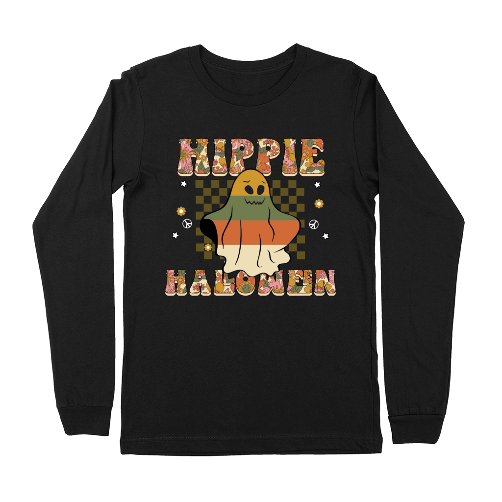 Hippie Halloween Ghost Shirt Premium Long Sleeve