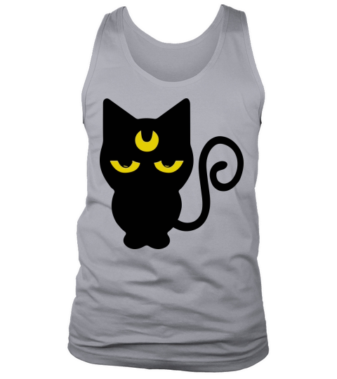 Halloween cat crescent moon sailor Tank Top Unisex