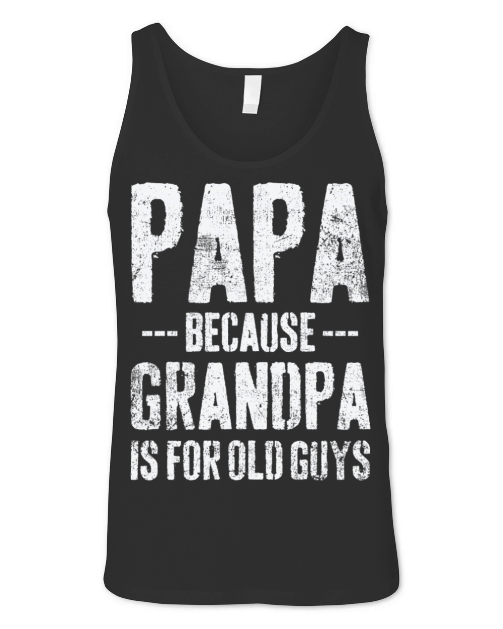 Papa Grandpa Grandfather Father s Day Vintage Unisex Jersey Tank