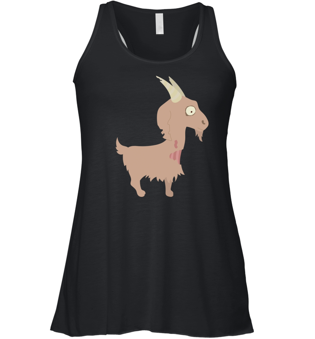 Zombie Goat Skull Halloween Funny Cute Costume Gift Women's Flowy Tank Top