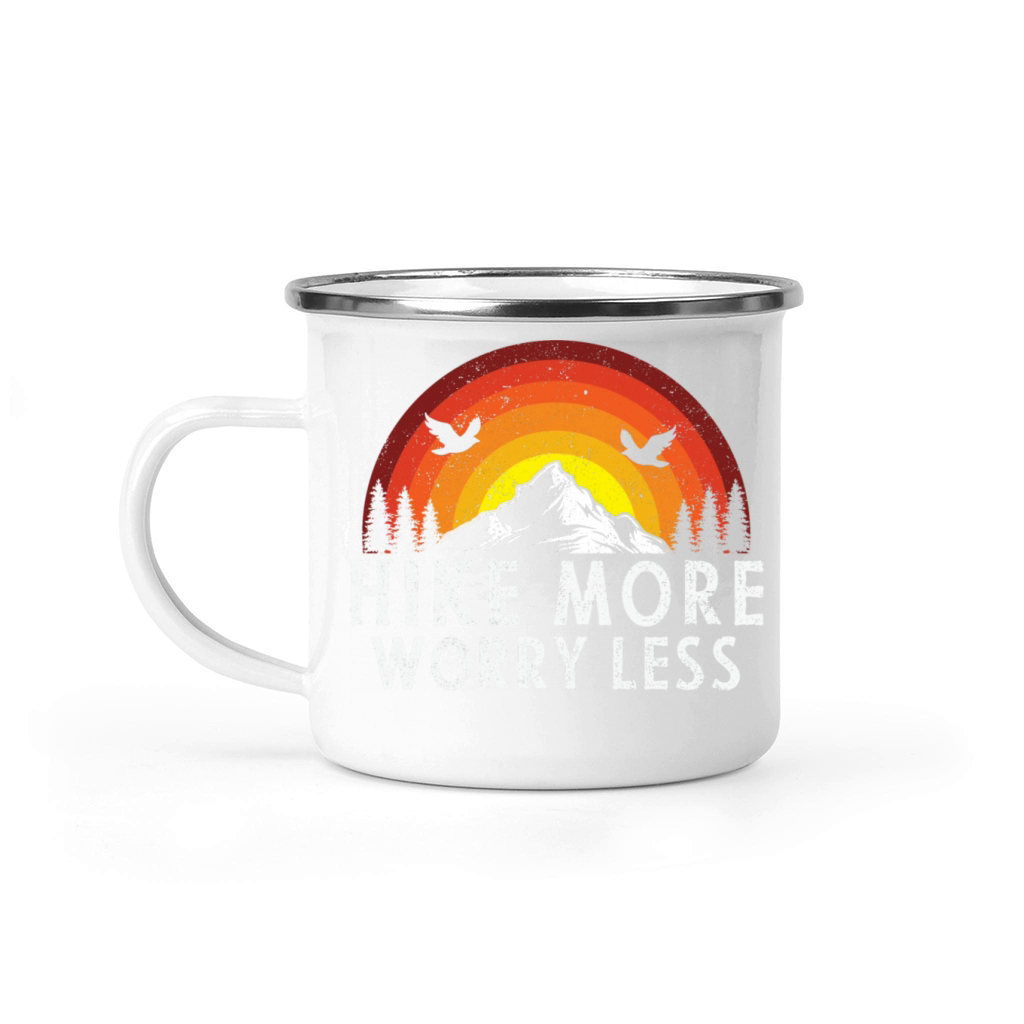 Hike More Worry Less Camping Mug