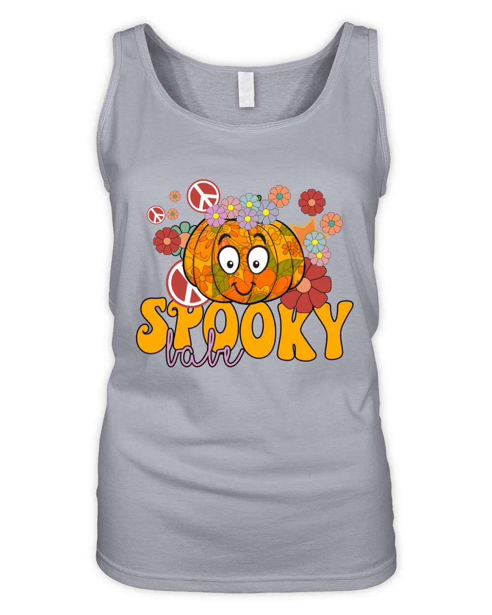 Cute Halloween Tee Spooky Babe Shirt Organic Women's Tank Top