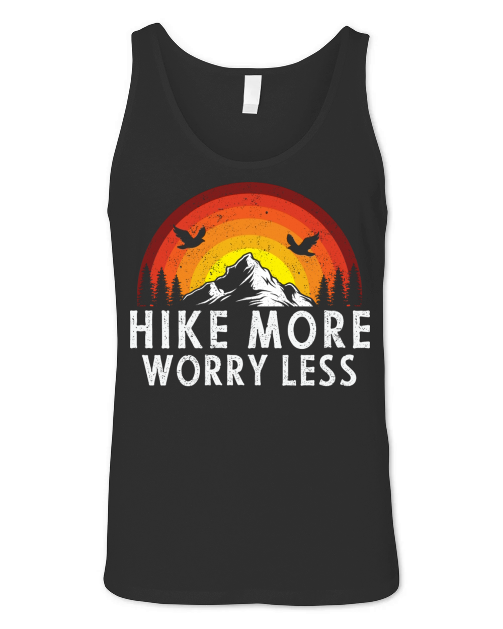 Hike More Worry Less Unisex Jersey Tank